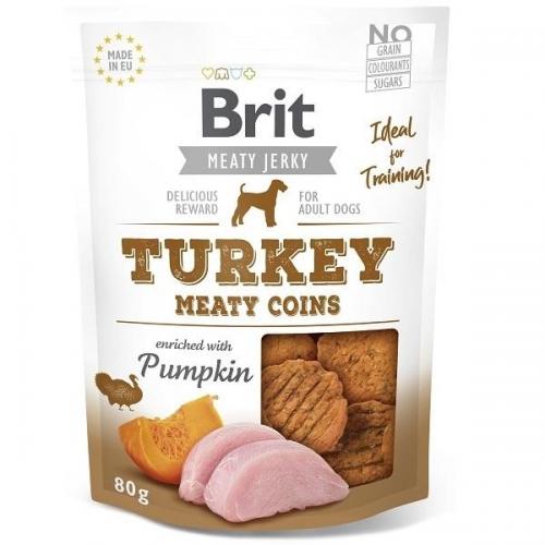 Brit Jerky Turkey Meaty Coins 80g EXP.11/22