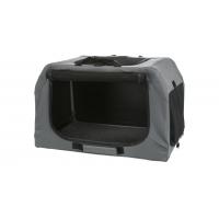 TRIXIE Skládací cestovní box EASY, XS-S: 50 x 33 x 36cm, šedý