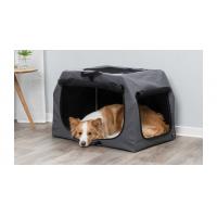 TRIXIE Skládací cestovní box EASY, XS-S: 50 x 33 x 36cm, šedý