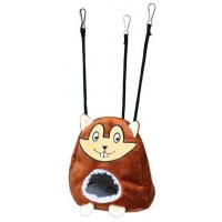 TRIXIE Plyšová závěsná jeskyň tvar křeček pro myši a křečky 11x14cm