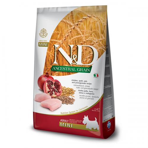 N&D LG DOG Adult Mini Chicken & Pomegranate 800g