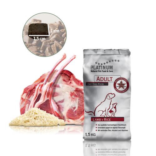 Platinum Natural Lamb & Rice  1,5 kg