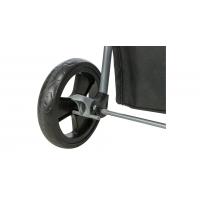 Kočárek pro psy BUGGY, rychlosklápěcí, 47 x 100 x 80cm, nosnost do 15 kg, šedá