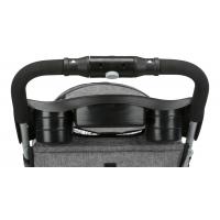 Kočárek pro psy BUGGY, rychlosklápěcí, 47 x 100 x 80cm, nosnost do 15 kg, šedá