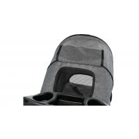Kočárek pro psy BUGGY, rychlosklápěcí, 47 x 100 x 80cm, nosnost do 15 kg, šedá