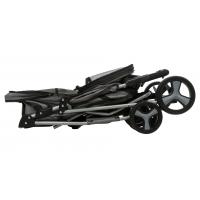 Kočárek pro psy BUGGY, rychlosklápěcí, 47 x 100 x 80cm, nosnost do 15 kg, šedá