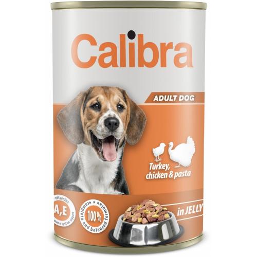 Calibra Dog konz.Turkey,chick&pasta in jelly 1240g