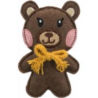 BEAR - medvěd, šustící hračka pro kočky s katnipem 10cm