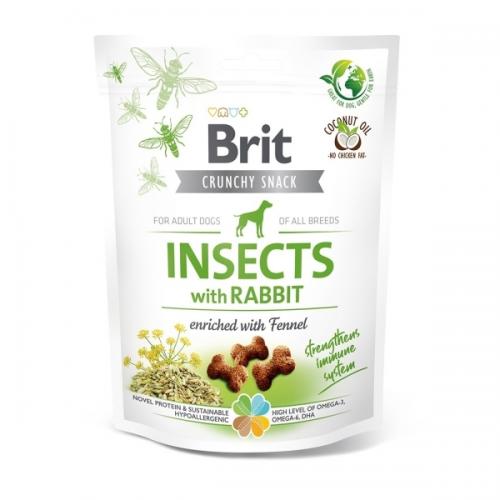 Brit Care Crunchy Snack Insect Rabbit Fennel 200g