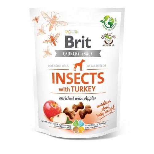 Brit Care Crunchy Snack Insect Turkey Apples 200g