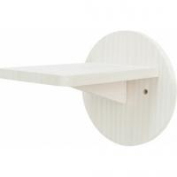 Schůdek na stěnu, 19 × 22 cm, borové dřevo, bílá