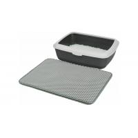 Podložka před kočičí WC EVA 35x45cm - šedá
