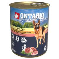 ONTARIO konz. Dog Beef Pate Flavoured with Herbs 800 g