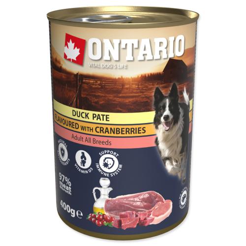 ONTARIO konz. Duck Pate Flavoured With Cranberries 400 g