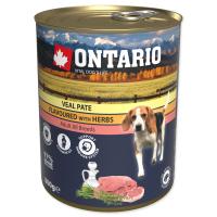 ONTARIO konz. Dog Veal Pate Flavoured with Herbs 800 g