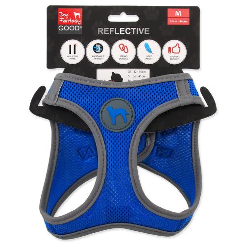 Postroj DOG FANTASY modrý M