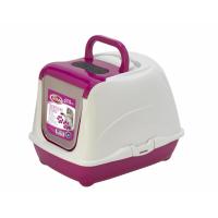 Kočičí toaleta Cat life plus 50cm růžová