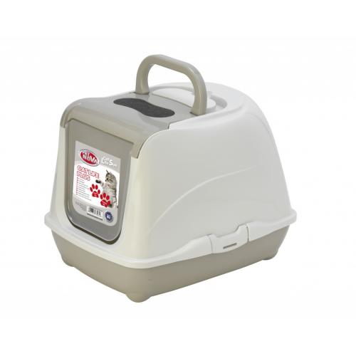 Kočičí toaleta Cat life plus 50cm šedá