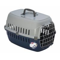 Přepravka s kovovými dvířky modrá