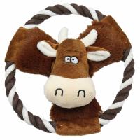 Plyšová kráva kruh 20cm
