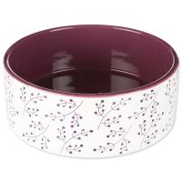 Miska TRIXIE keramická bílo-vínová 20 cm