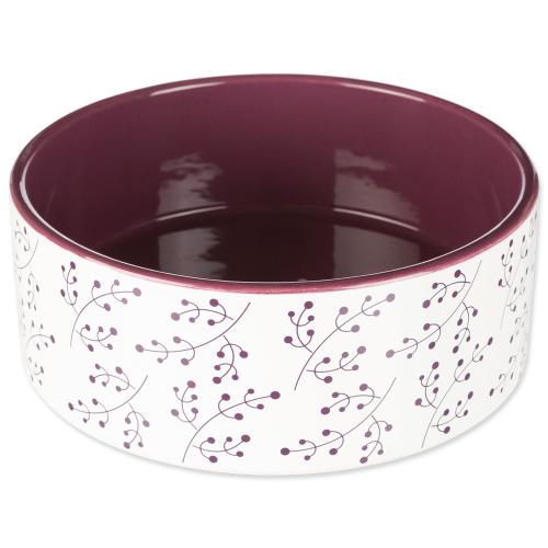 Miska TRIXIE keramická bílo-vínová 20 cm