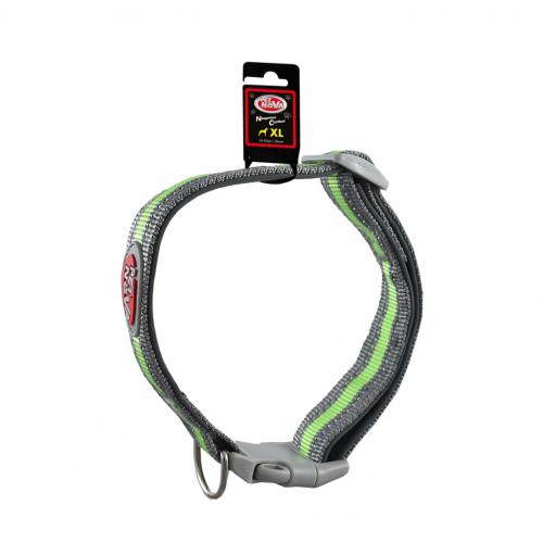 Pet Nova reflexní obojek šedý XL