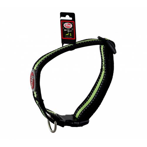 Pet Nova reflexní obojek černý S