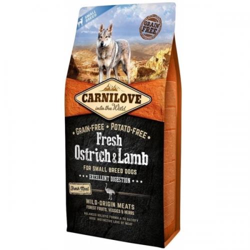 Carnilove Dog Fresh Ostrich&Lamb Adult Small Breed 6kg