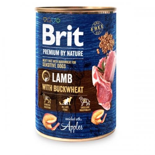 Brit Premium Dog by Nature konz Lamb & Buckwheat 400g