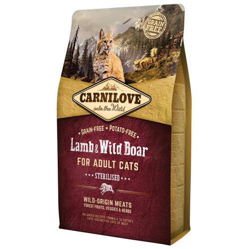 Carnilove Cat Lamb & Wild Boar Adult Sterilised 2kg