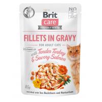 Brit Care Cat Fillets in Gravy Turkey&Salmon 85g