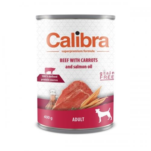 Calibra Dog konz. Adult hovězí s mrkví 400g