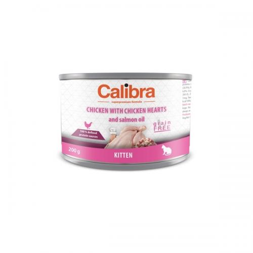 Calibra Cat konz.Kitten kuře a kuřecí srdíčka 200g