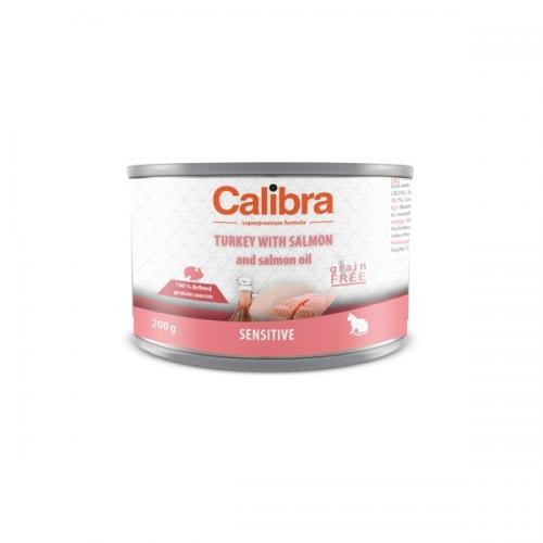 Calibra Cat konz.Sensitive krůta a losos 200g