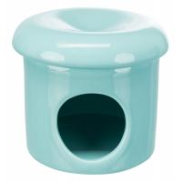 Trixie Keramický domek 1 vchod, tyrkysový 12x10cm