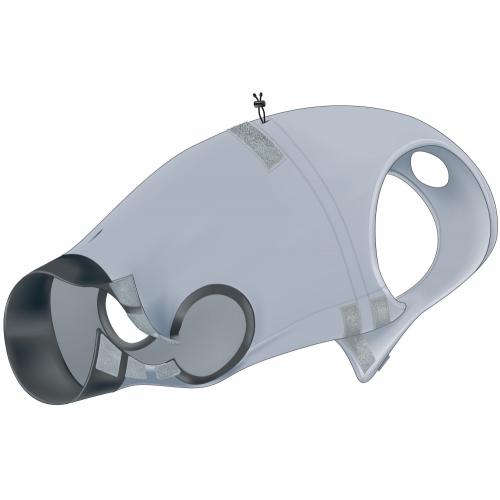 Trixie Ochranný obleček na trup po operaci L-XL 62 cm šedý