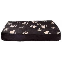 Trixie Plyšová podložka WINNY 60x35cm -černá/béžové tlapky
