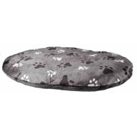 Trixie Oválný polštář GINO šedý s packami 80 x 55 cm