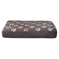 Trixie Obdelníkový polštář JIMMY 60 x 40 cm šedý s tlapkami