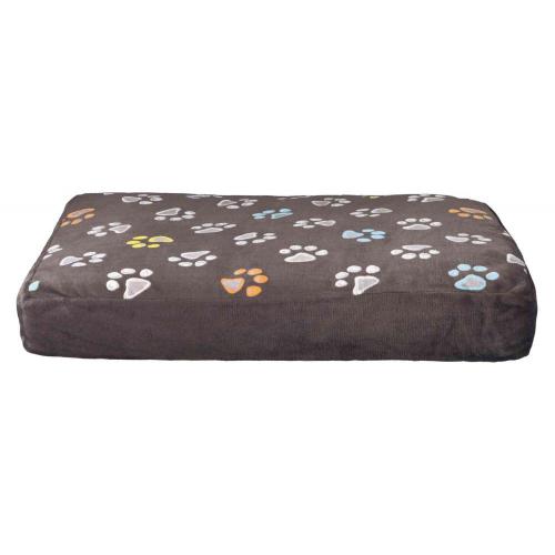 Trixie Obdelníkový polštář JIMMY 60 x 40 cm šedý s tlapkami