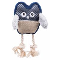 Trixie Plyšovo-látková sova - různé barvy 24 cm
