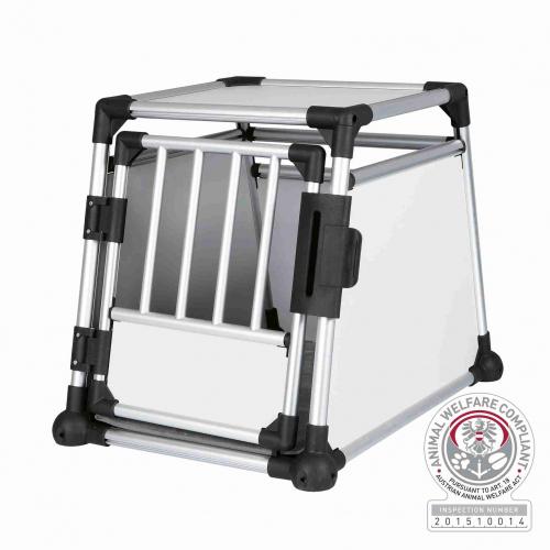 Trixie Transportní klec - hliníkový rám, pevné panely 55x62x78 cm