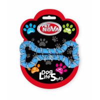 Pet Nova - Kost omotaná lanem modrá