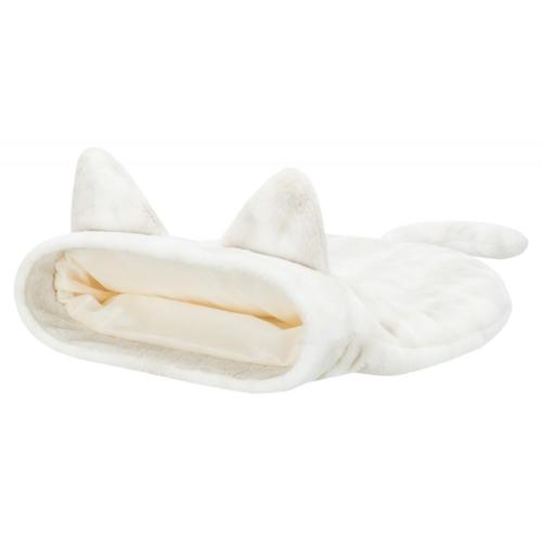 Trixie NELLI plyšový vak, 54 x 23 x 65cm, bílá-šedá