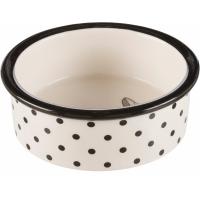 TRIXIE Keramická miska Zentangle pro kočky 0,3l/12 cm bílo/černá