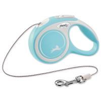 Vodítko FLEXI New Comfort lanko světle modré XS - 3 m