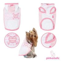 Pinkaholic Heart Panorama tričko - bílé