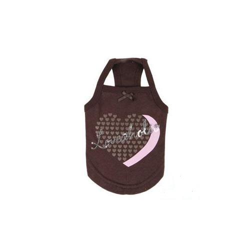 Pinkaholic Romance tričko - hnědé