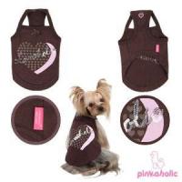 Pinkaholic Romance tričko - hnědé